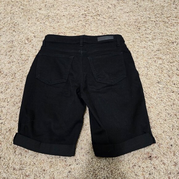 DKNY Jeans Black Denim Bermuda Shorts Womens Size 4 NWOT - Picture 2 of 5